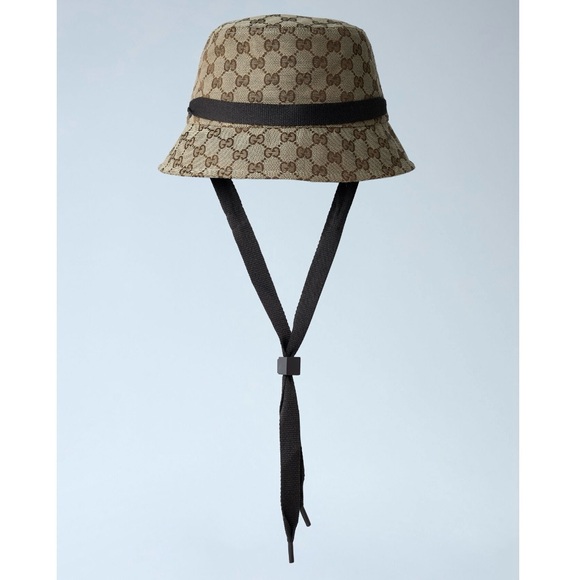 GUCCI GG logo bucket hat with tie - Picture 4 of 4